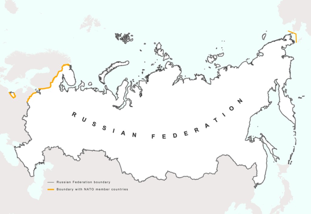 Visualization of NATO at Russia’s borders